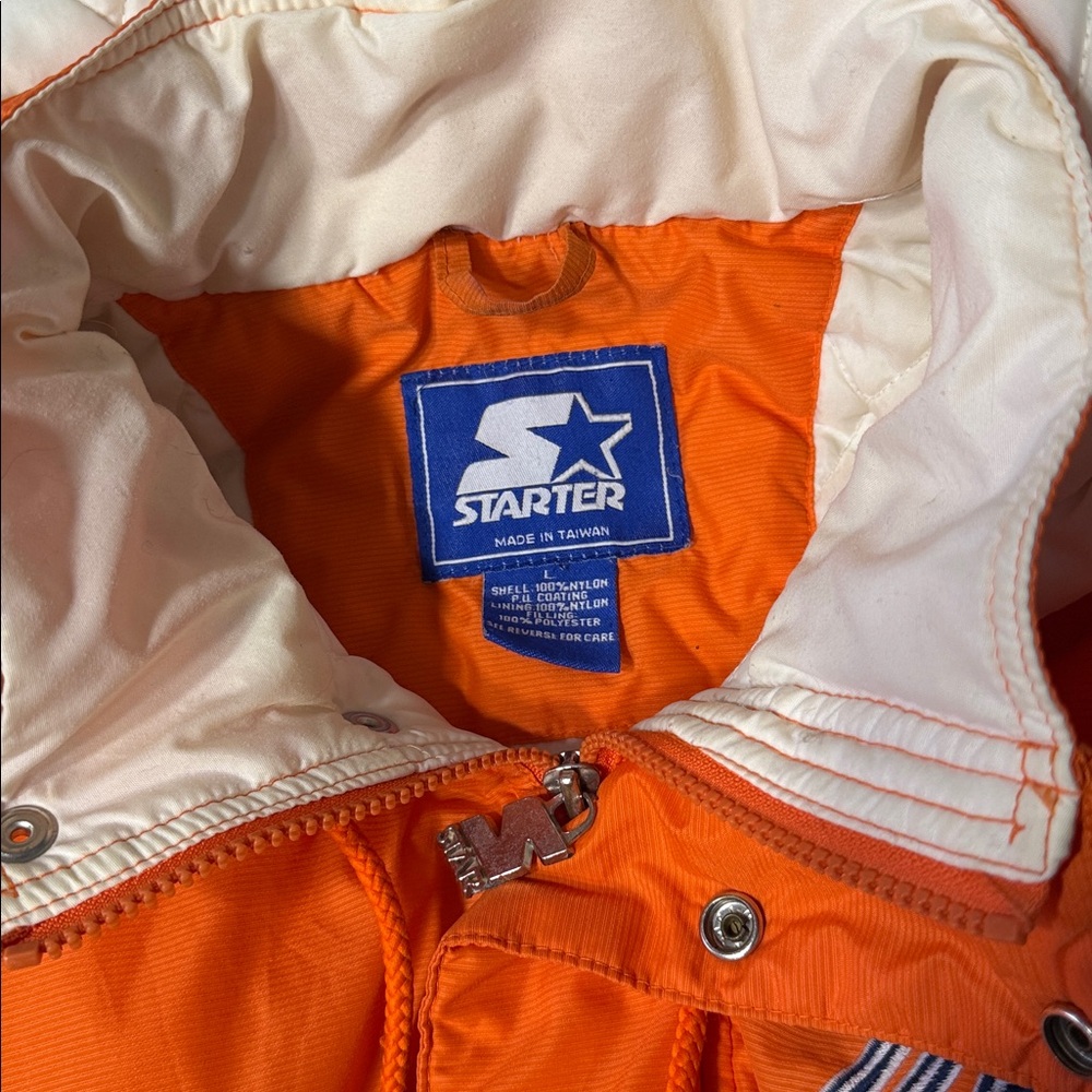 90’s Clemson STARTER Vintage Puffer Jacket - Picture 4 of 16